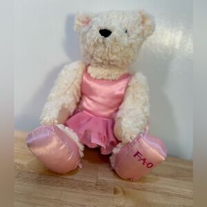 FAO Schwarz Teddy Bear Pink Dress Previously and Gently Loved